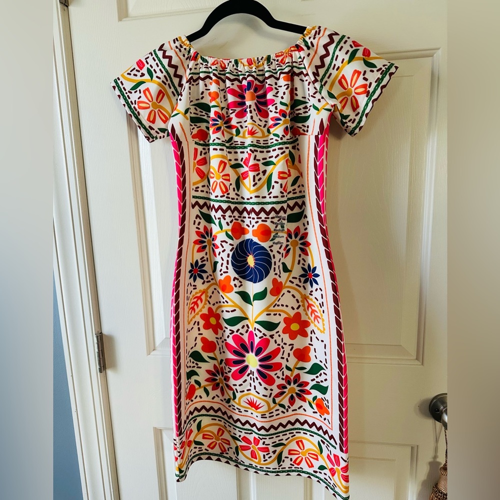 Colorful Floral Mini Dress